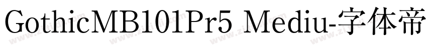 GothicMB101Pr5 Mediu字体转换